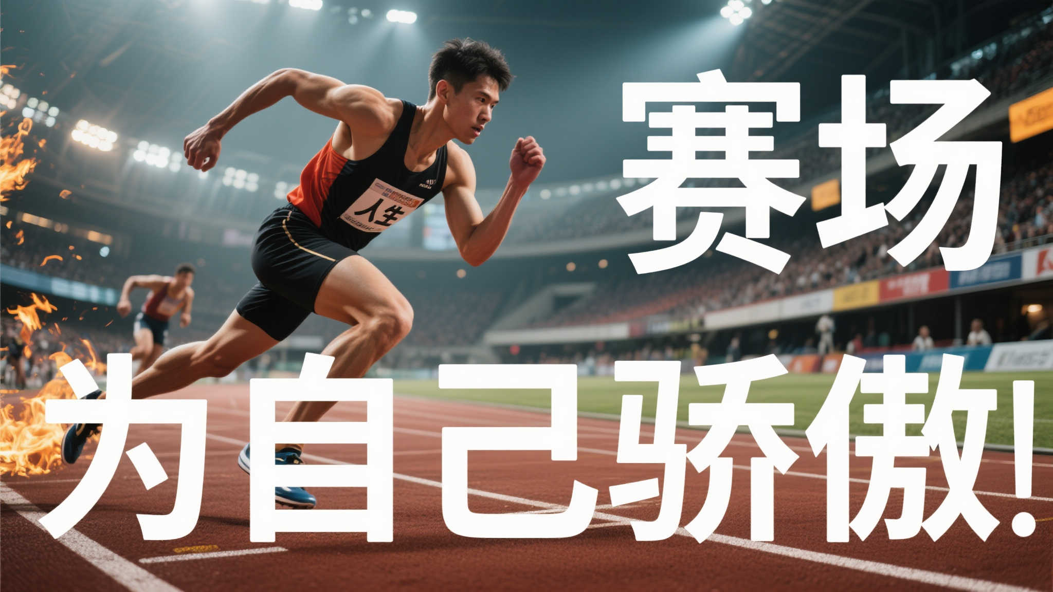 这句话饱含生活智慧。“赛场”既可以指代特定比赛时空